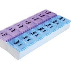 Compass Health Brands Apex Weekly Twice-A-Day 7 Day Pill Organizer