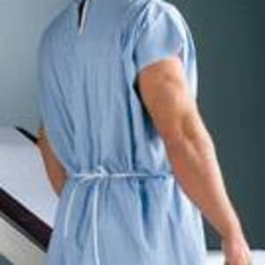 Graham Medical Products Graham Medical Patient Exam Gown, Medium/Large, Blue