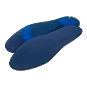 Pedifix Insole GelStepÂ® Full Length Dual Density Silicone Men 11.5 to 12.5 Blue / White