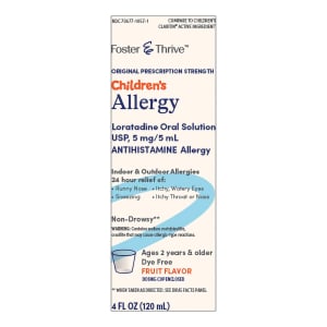 McKesson Foster & Thriveâ„¢ Children's Allergy Loratadine Oral Solution, Fruit Flavor