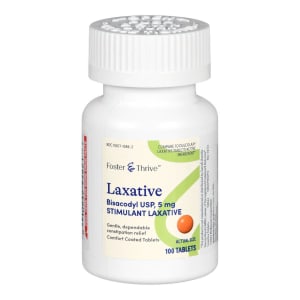 McKesson Brand Foster & Thriveâ„¢ Laxative Bisacodyl USP 5 mg Tablets
