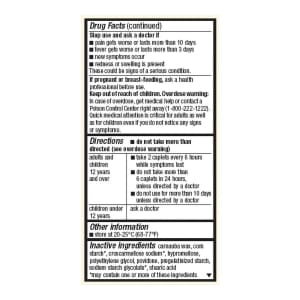 McKesson Brand Foster & Thriveâ„¢ Pain Reliever Acetaminophen 500 mg Caplets Extra Strength