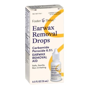 McKesson Foster & Thriveâ„¢ Earwax Removal Drops Carbamide Peroxide 6.5%, 0.5 Ounce