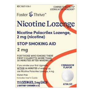McKesson Foster & Thriveâ„¢ Nicotine Polacrilex Lozenges 2 mg (Nicotine) Cinnamon