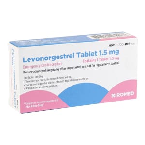 Xiromed LLC Levonorgestrel 1.5 mg Tablet 1 Tablet