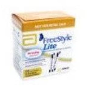 Abbott Blood Glucose Test Strips FreeStyle LiteÂ® 50 Strips per Pack For Freestyle Lite Â® Monitor System
