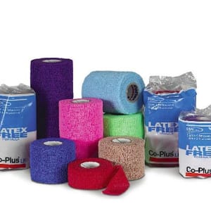 BSN Medical Co-PlusÂ® LF Self-adherent Closure Cohesive Bandage, 4 Inch x 5 Yard