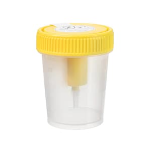 Greiner Bio-One Urine Specimen Container with Integrated Transfer Device 100 mL (3.4 oz.) Screw Cap Patient Information Sterile