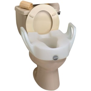Maddak Lock-On Elevated Toilet Seat with Arms