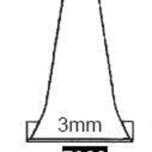 Specline Ear Speculum Tip Round Tip Plastic 3 mm Length Disposable