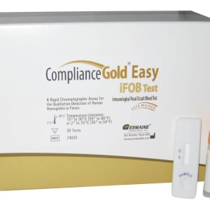 Germaine Laboratories Inc Cancer Screening Test Kit Compliance GoldÂ® iFOB Easy Fecal Occult Blood Test (iFOB or FIT) 30 Tests CLIA Waived