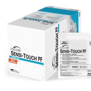 Ansell EncoreÂ® Sensi-TouchÂ® PF Latex Surgical Glove, Size 7.5, Natural