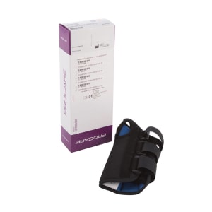 DJO ProCareÂ® ComfortFormâ„¢ Wrist Brace with Palmar Stay, Aluminum/Foam/Lycra, Black