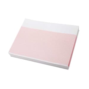 Nissha Medical Tech Recording Chart Paper Hewlett Packardâ„¢ Z-Fold Red Grid