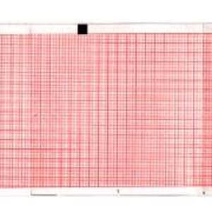 Nissha Medical Tech Recording Chart Paper Schillerâ„¢ Z-Fold Red Grid