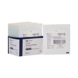 Cardinal Curityâ„¢ Sterile Nonwoven Sponge, 2 x 2 Inch, Four-Ply