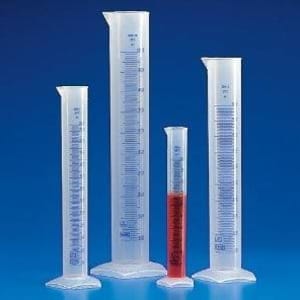 Globe Scientific Graduated Cylinder Globe Glassâ„¢ Class A / Hexagonal Base Glass 100 mL