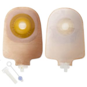 Hollister Premierâ„¢ 8484 One-Piece Transparent Urostomy Pouch, Pre-cut to Fit 25 mm Stomas
