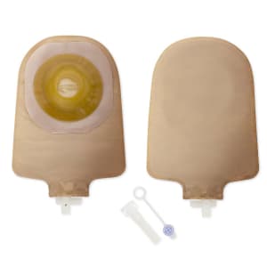 Hollister Premierâ„¢ 8493 One-Piece Beige Urostomy Pouch, Pre-cut to Fit 22 mm Stomas
