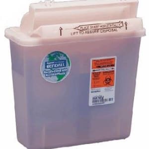 Cardinal Renewablesâ„¢ In-Roomâ„¢ Sharps Container, 1.25 Gallon, 10.75 x 12.5 x 5.5 Inch