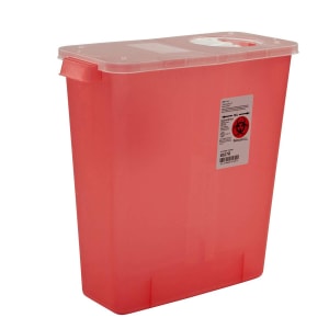 Cardinal In-Roomâ„¢ Multi-purpose Sharps Container, 3 Gallon, 13Â¾ x 13Â¾ x 6 Inch
