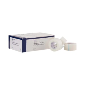 Cardinal Curityâ„¢ Plastic Medical Tape, 1 Inch x 10 Yard, Transparent