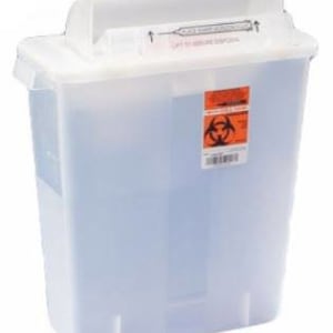 Cardinal SharpStarâ„¢ In-Roomâ„¢ Multi-purpose Sharps Container, 3 Gallon, 16Â½ x 13Â¾ x 6 Inch