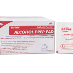 Dukal Alcohol Prep Pads, Sterile, Individual Packs