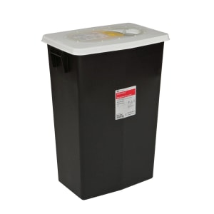 Cardinal SharpSafetyâ„¢ RCRA Waste Container, 18 Gallon, 26 x 12Â¾ x 18Â¼ Inch