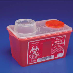 Cardinal Monojectâ„¢ Multi-purpose Sharps Container, 3.5 Gallon, 6.75 x 17.7 x 10.5 Inch