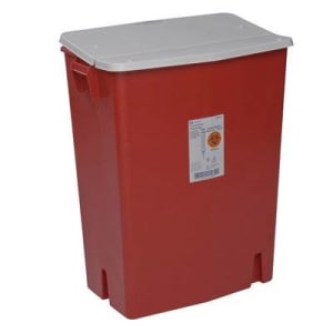 Cardinal SharpSafetyâ„¢ Perfusion Waste Container, 30 Gallon, 27-1/2 x 15-1/4 x 21-1/4 Inch