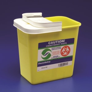 Cardinal SharpSafetyâ„¢ Chemotherapy Waste Container, 8 Gallon, 17Â¾ x 11 x 15Â½ Inch