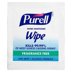 GOJO PurellÂ® Hand Sanitizing Wipe, Ethyl Alcohol, Individual Packet