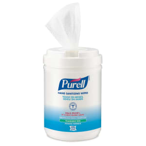 GOJO PurellÂ® Hand Sanitizing Wipes, Ethyl Alcohol Wipe Canister