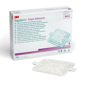 Solventum Corporation 3Mâ„¢ Tegadermâ„¢ High Performance Adhesive w/o Border Foam Dressing, 14.3 x 14.3 cm