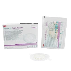 Solventum Corporation 3Mâ„¢ Tegadermâ„¢ High Performance Adhesive w/ Border Foam Dressing, 13.9 x 13.9 cm