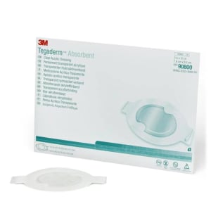 Solventum Corporation Absorbent Acrylic Transparent Film Dressing 3Mâ„¢ Tegadermâ„¢ Absorbent 3 X 3-3/4 Inch Frame Style Delivery Oval Sterile