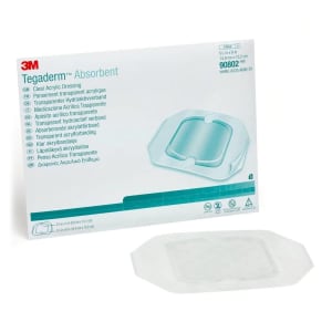 Solventum Corporation 3Mâ„¢ Tegadermâ„¢ Absorbent Acrylic Transparent Film Dressing, 5-7/8 x 6 Inch
