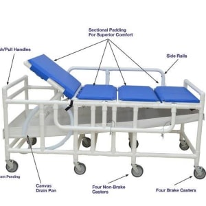 MJM International Series 910 Bariatric Shower Gurney