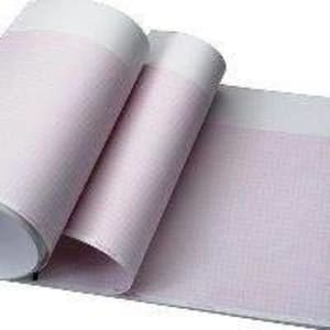 Precision Charts Recording Chart Paper Welch AllynÂ® Z-Fold Red Grid