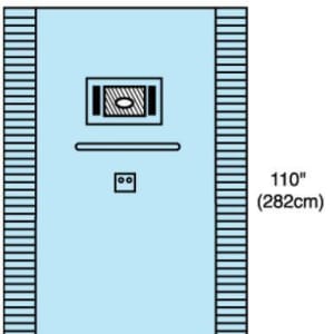 Cardinal EENT Drape Ophthalmic Drape 77 W X 110 L Inch Sterile