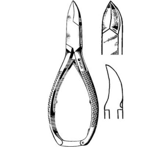 Sklar Nail Nipper Concave Jaw 5-1/2 Inch Length German Stainless Steel