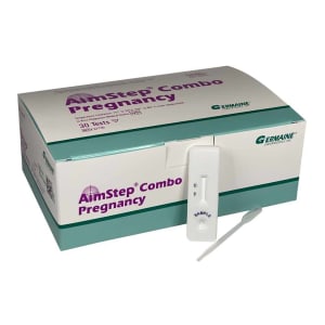 Germaine Laboratories Inc AimStepÂ® Combo hCG Pregnancy Fertility Reproductive Health Test Kit