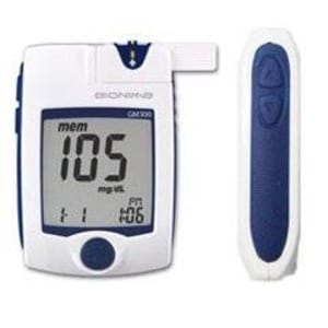 Bionime Blood Glucose Meter RightestÂ® 8 Second Results Stores up to 300 Results Coding Required