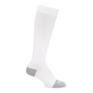Motif Medical Maternity Compression Socks Motif Medical Knee High Large White / Gray Closed Toe
