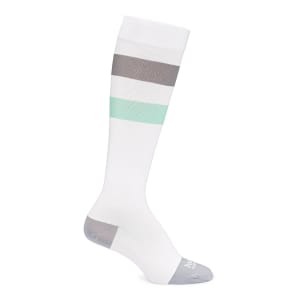 Motif Medical Maternity Compression Socks Motif Medical Knee High Large White / Gray / Green Closed Toe