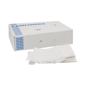 Elkay Plastics Trash Bag LKÂ® 33 gal. 0.80 mil 10 X 23 X 39 Inch Clear Heavy Gauge Gusset Seal Bottom Flat Pack