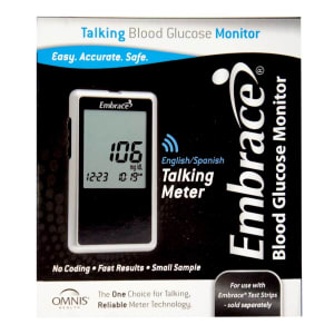 Omnis Health EmbraceÂ® Talking Blood Glucose Meter