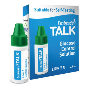 Omnis Health EmbraceÂ® Talk Control Solution for use with Embrace Talk Blood Glucose Monitor