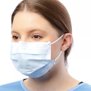 Cardinal Procedure Mask Cardinal Healthâ„¢ ASTM Level 1 Earloops One Size Fits Most